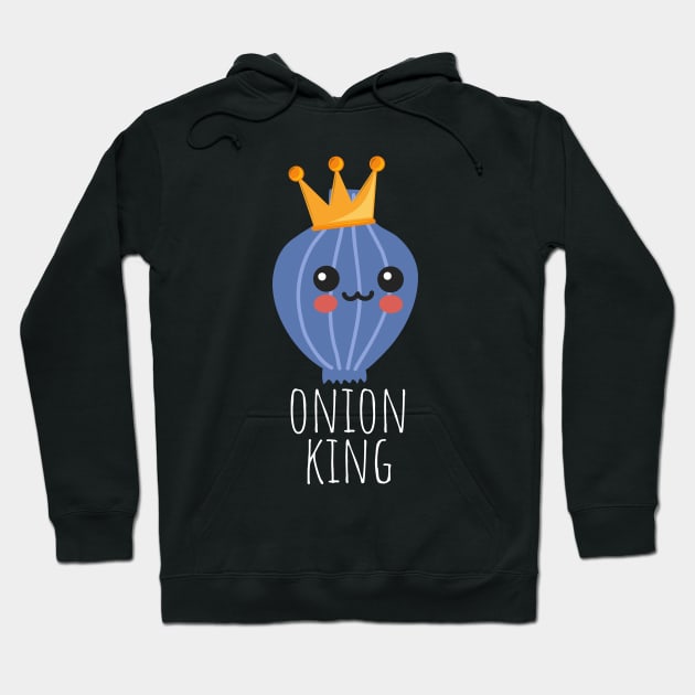 Onion King Cute Hoodie by DesignArchitect